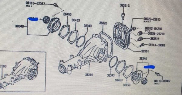 OEM 240Z R180 Differential Side Oil Seal Pair (Left/Right) - Image 2