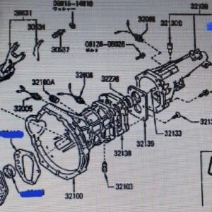 Alternative view of OEM L-Series Engine Manual Transmission Front/Rear Seals with Gasket