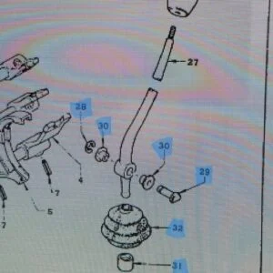 Alternative view of OEM Shift Lever Boot and Bushings Set