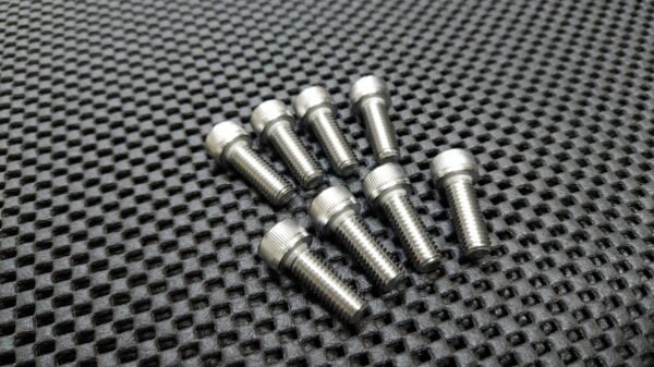 4-throttle funnel mounting stainless steel cap bolts (set of 8)