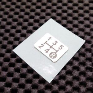 OEM AE86 5-Speed Shift Pattern Emblem