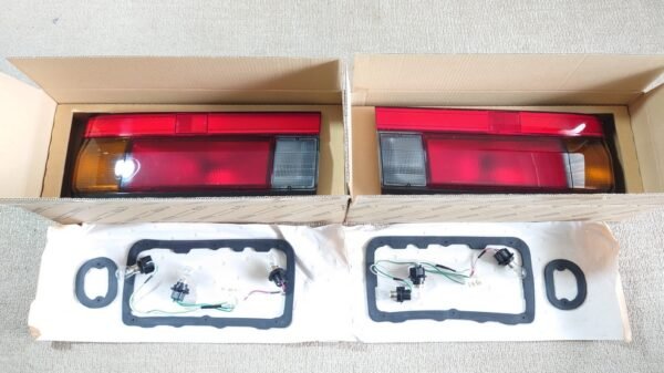 OEM AE86 Tail Lamp Set Late 3 door with Bulbs, harness and gasket