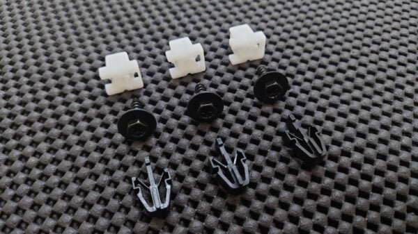 OEM AE86 Late Levin GT-APEX, GTV Grill Clip and Screw Set (3 pieces each)