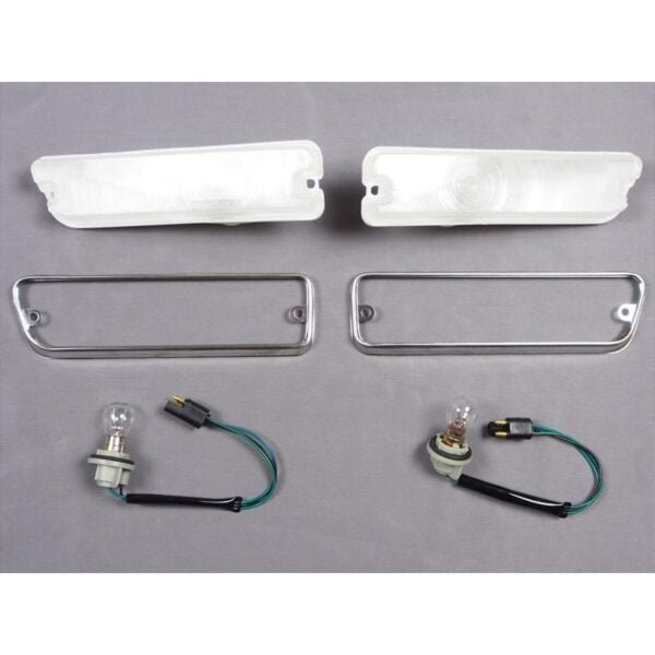 Reproduction Nissan Skyline Hakosuka GC10 Front Clear Marker Turn Signal Lens - Image 6