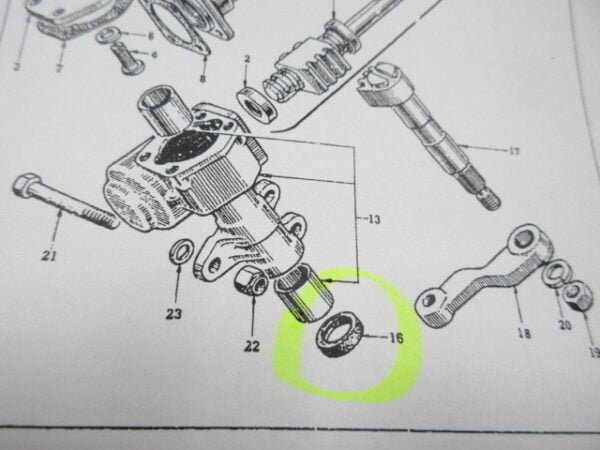 Sunny B110 Steering Gear Box Sector Shaft Oil Seal - Image 2