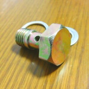 Alternative view of Banjo Bolt for WEBER Carburetor with Washer