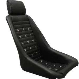 Reproduction Datsun Competition Bucket Seat Black with Headrest